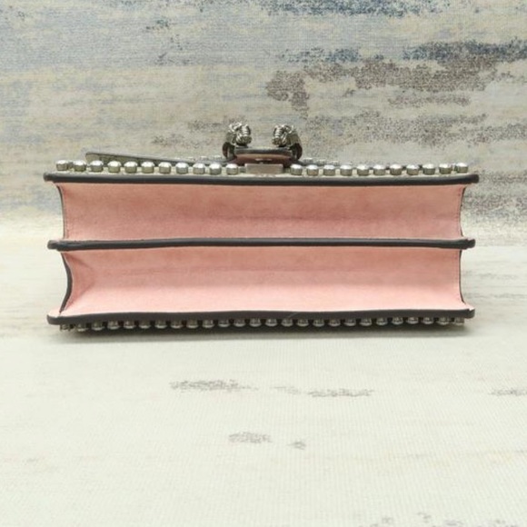 GUCCI DIONYSUS Small 💎 Crystal-embellished Supreme Canvas Shoulder Bag purse 👛 - Picture 4 of 12